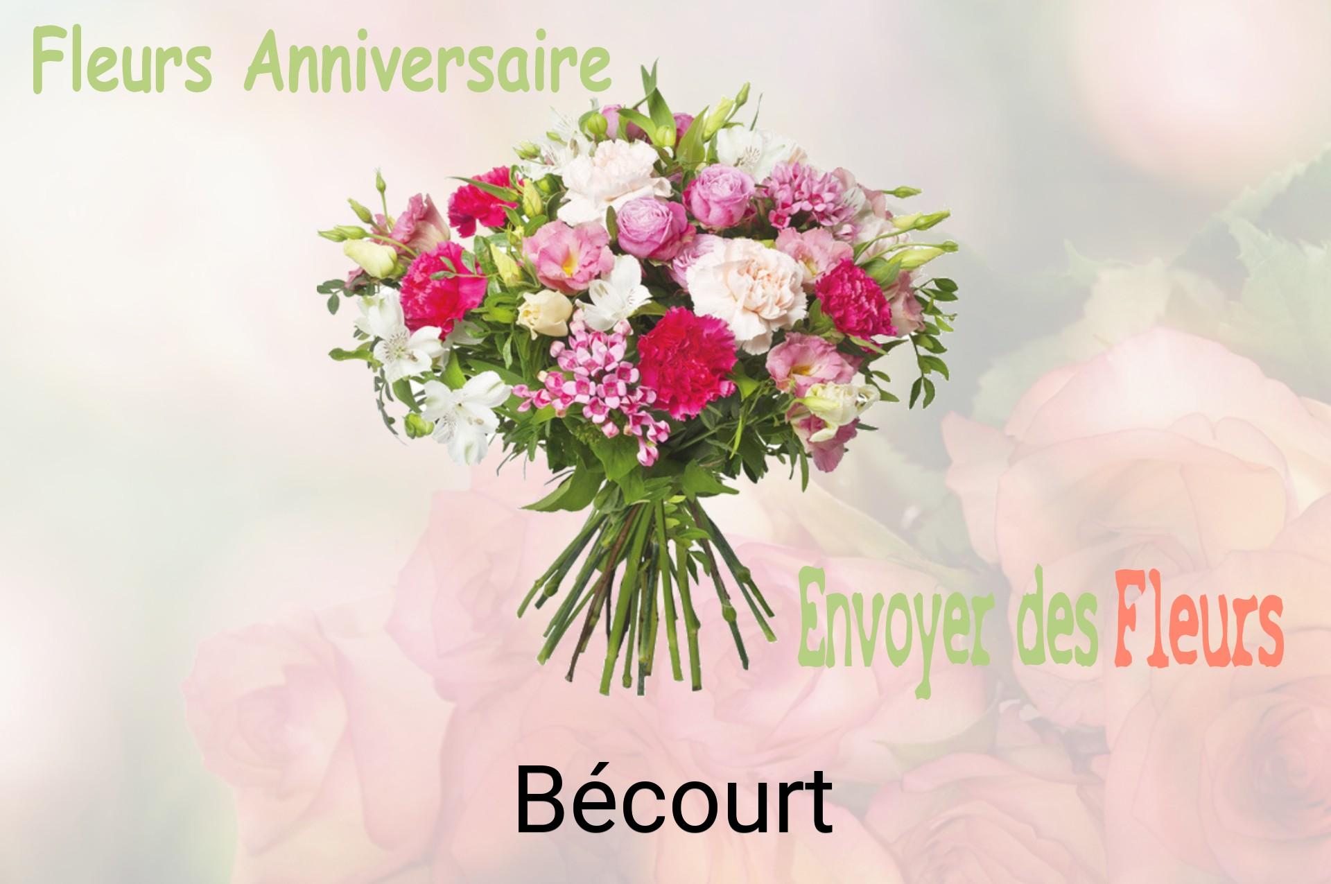 Bouquet de fleurs d’anniversaire livré à Bécourt